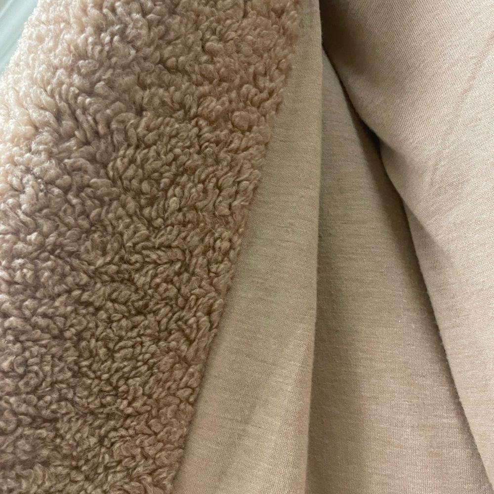 DREAMY HIGH PILE FLEECE COAT IN CAMEL BY THREAD & SUPPLY - Picture 6 of 7